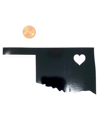 Ida Red Oklahoma Heart Sticker