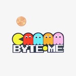 What's His Name Byte Me Sticker