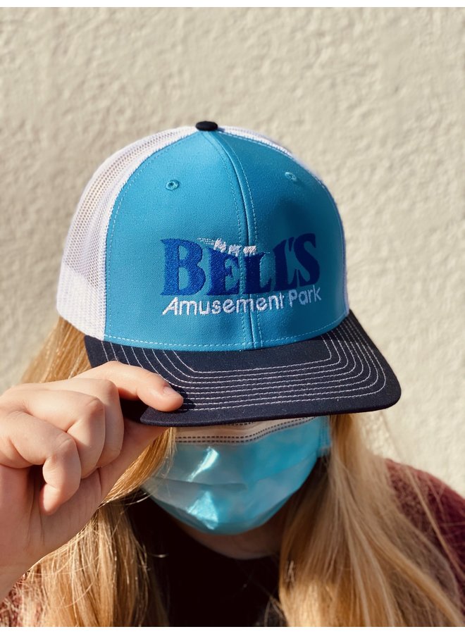 Bells Snapback Trucker Hat - Columbia Blue