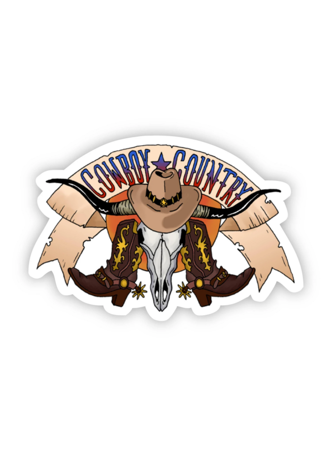 Cowboy Country Sticker