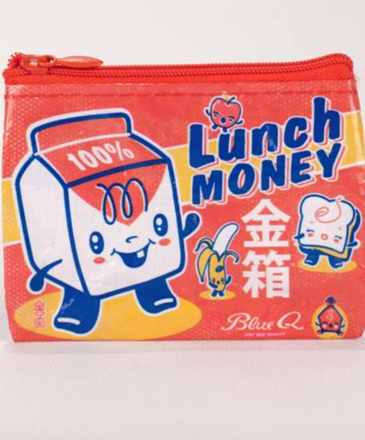 Blue Q Lunch Money Coin Purse