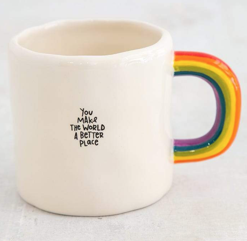 Natural Life Rainbow Mug You Make World Better