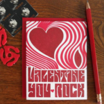 a. favorite design Fillmore Poster Valentine Card