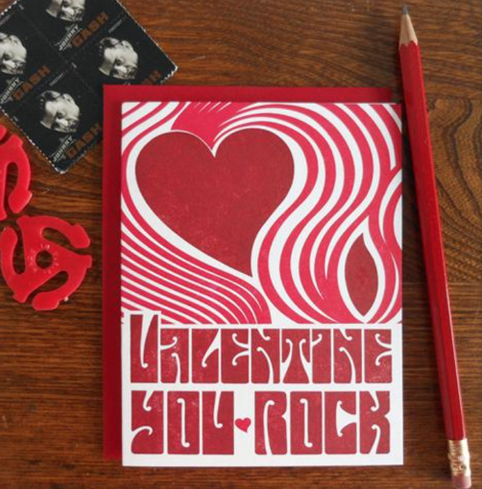 a. favorite design Fillmore Poster Valentine Card