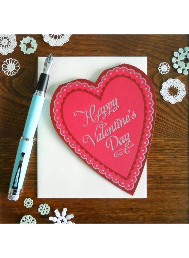 Heart Shaped Valentine Card