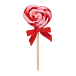 Hammond's Candies Heart Strawberry Shortcake Lollipop