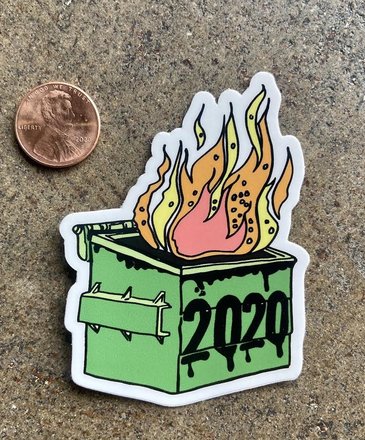 Ida Red 2020 Dumpster Fire Die Cut Sticker