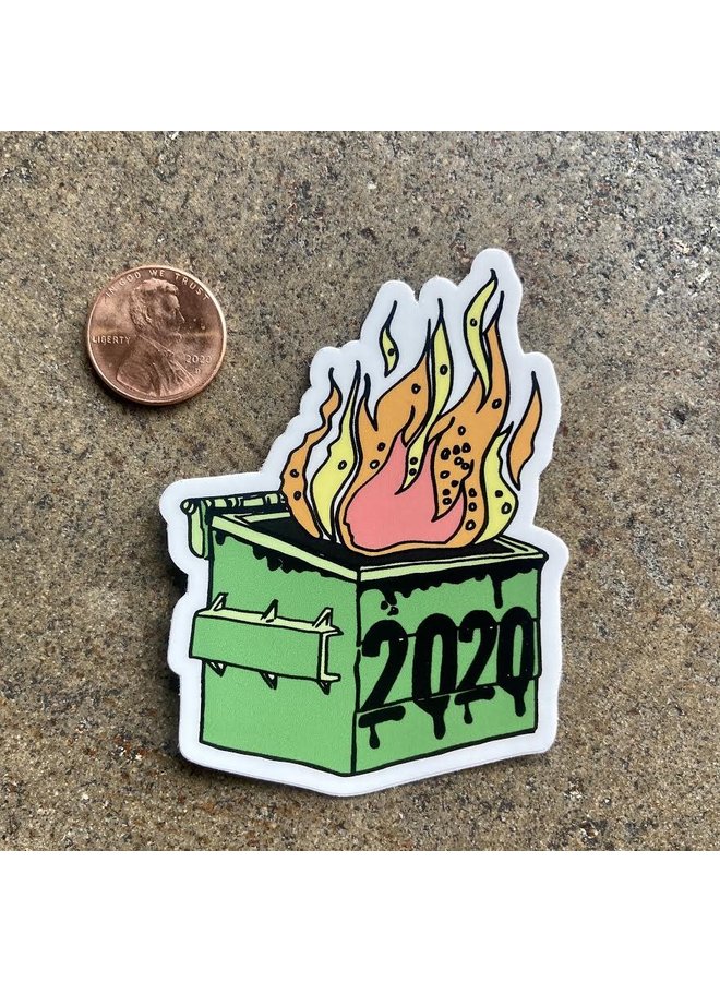 dumpster fire 2021 valentine's vinyl figure