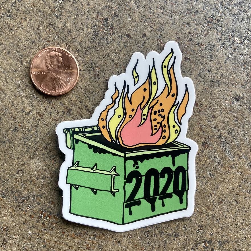 Ida Red 2020 Dumpster Fire Die Cut Sticker