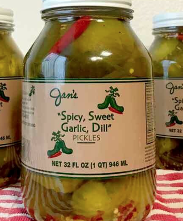 Jan's Pickles Jan's Spicy Sweet Garlic Pickles