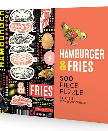 Gibbs Smith Publisher Hamburger and Fries (500 pc)