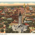 Found Image Press Skyline Of Tulsa Vintage Postcard