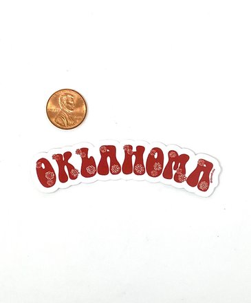 Ida Red Oklahoma Flower Sticker