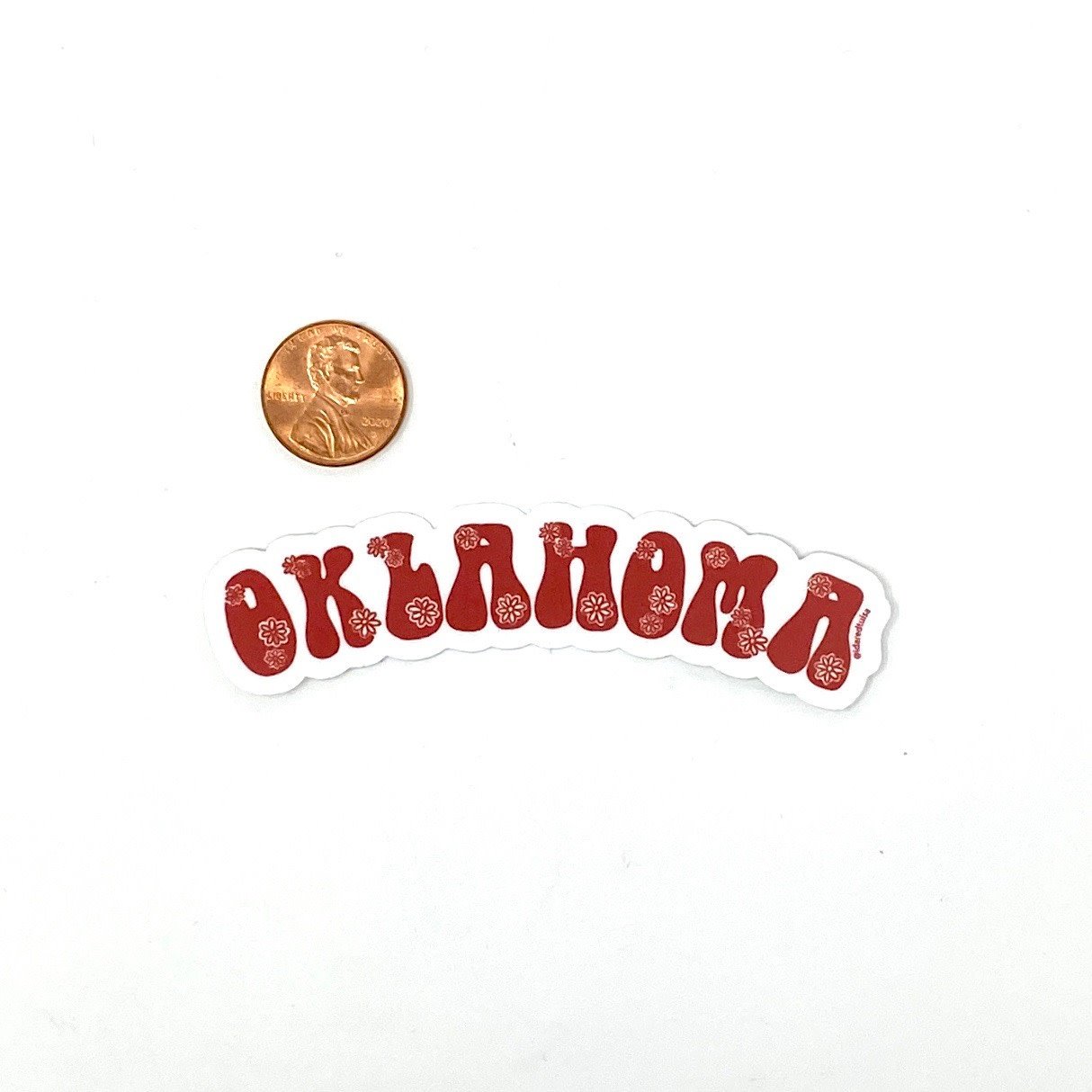 Ida Red Oklahoma Flower Sticker