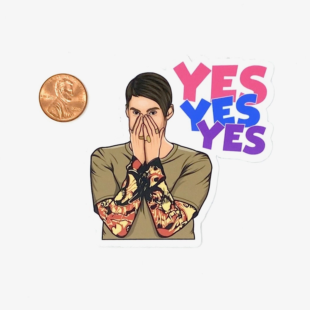Ida Red Yes Yes Yes Sticker