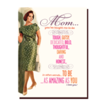 Offensive and Delightful Mom as Amazing as You Card