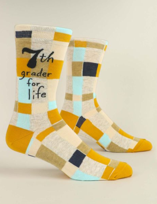 Blue Q 7th Grader For Life Men's Socks