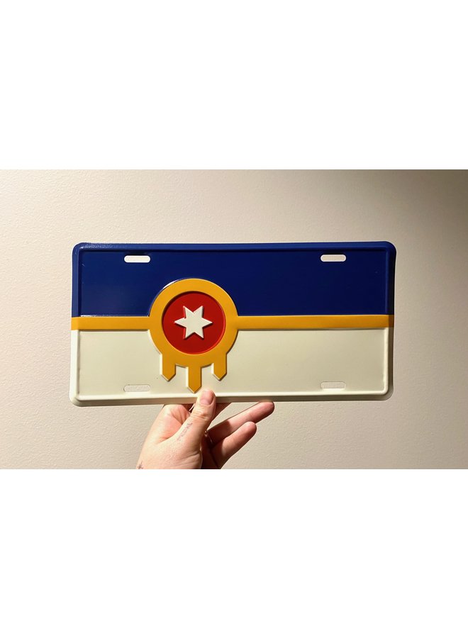 Tulsa Flag License Plate