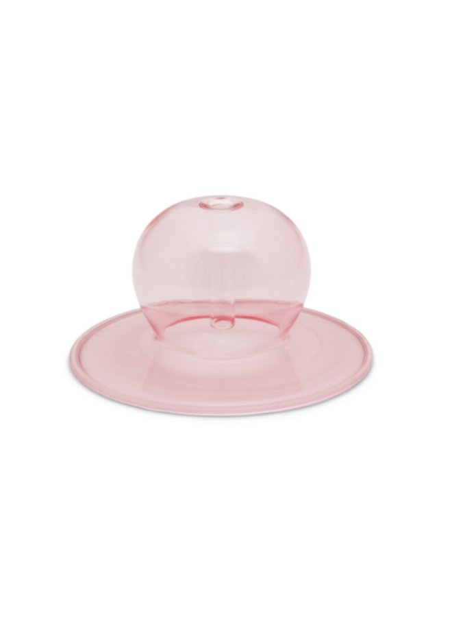 Realm Glass Bubble Incense Holder: Pink