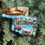 Old World Christmas State of Oklahoma Ornament
