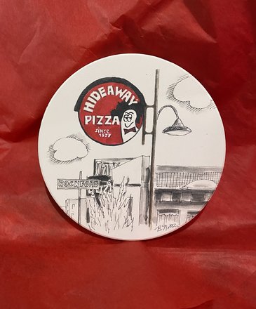 Tulsa In Ink Hideaway Pizza Coaster