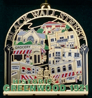 Whaling Graphics 2021 Black Wall Street Ornament