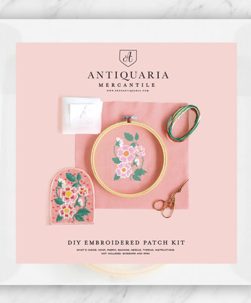 Antiquaria DIY Rose Embroidery Patch Kit