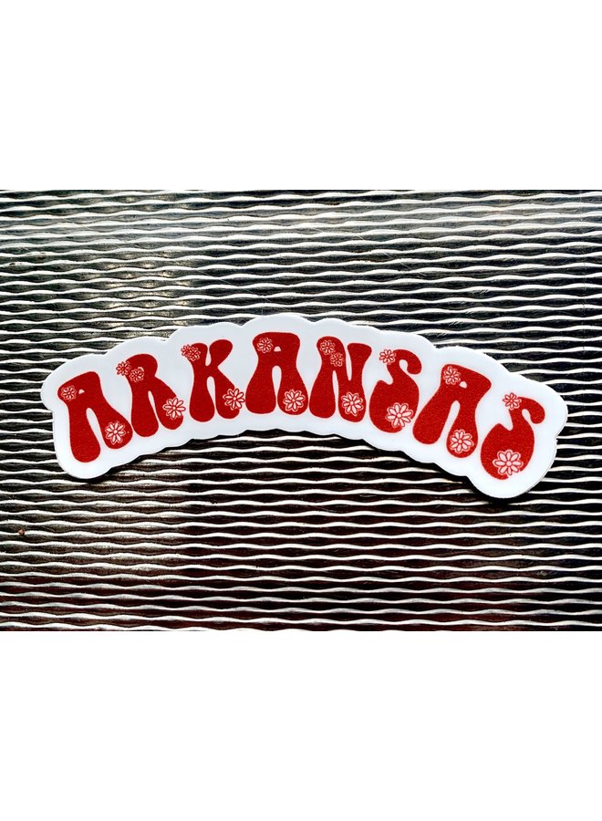 Arkansas Flower Sticker