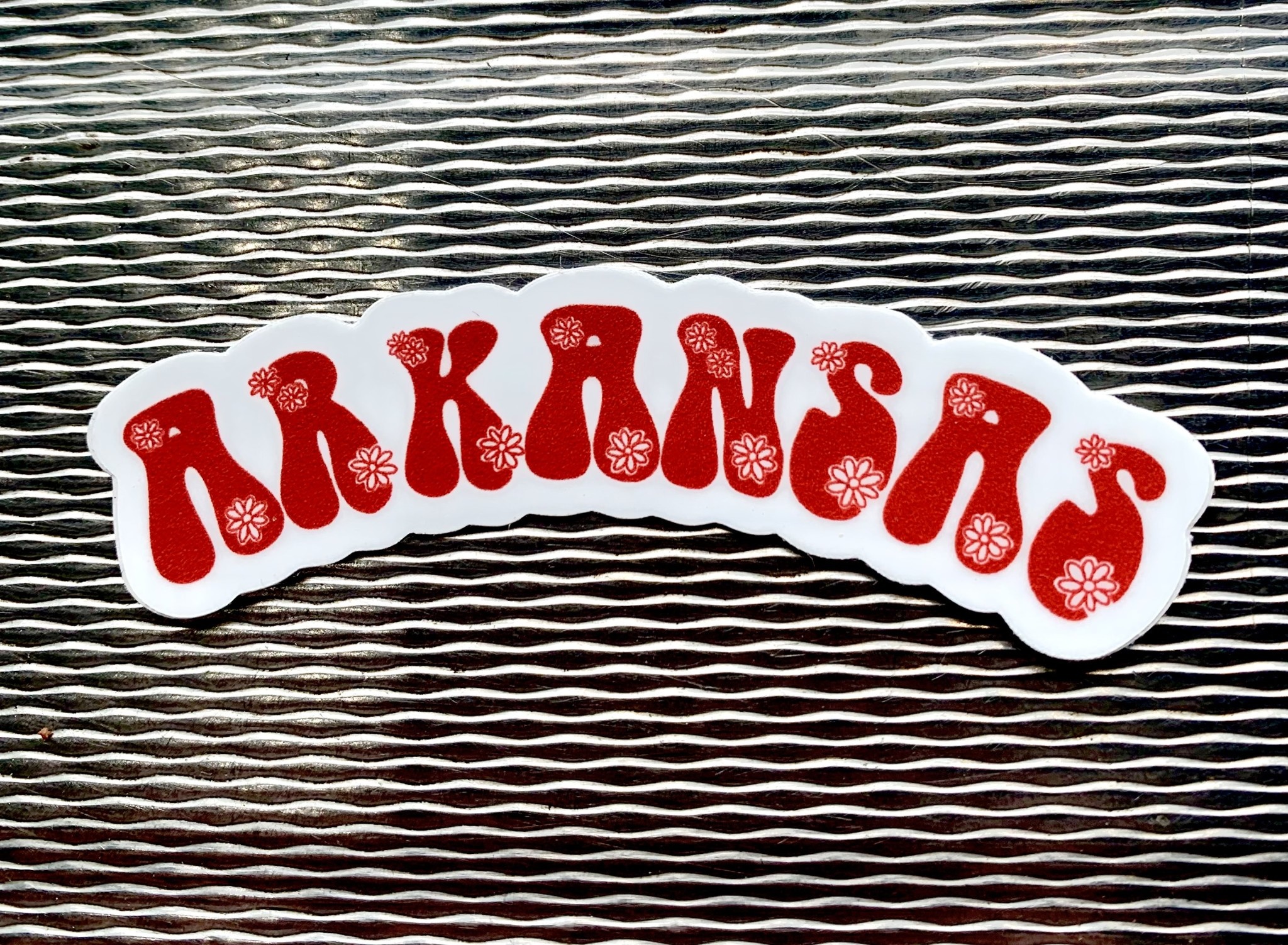 Arkansas Flower Sticker Ida Red General Store