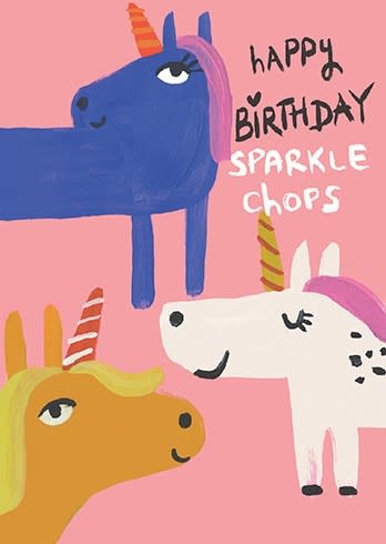 Calypso Cards Sparkle Chops Birthday Card