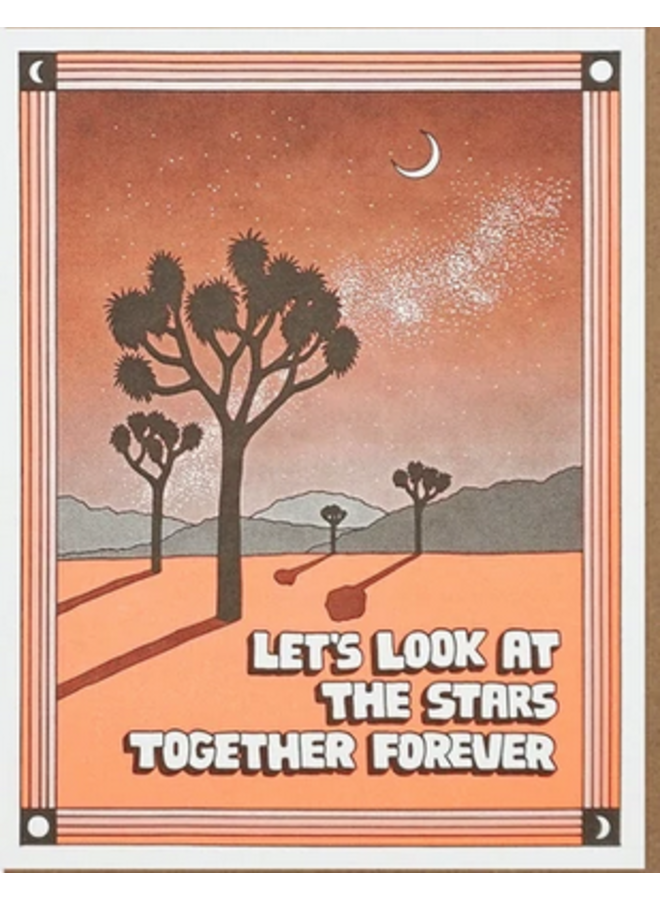 Let's Look At The Stars Together Card