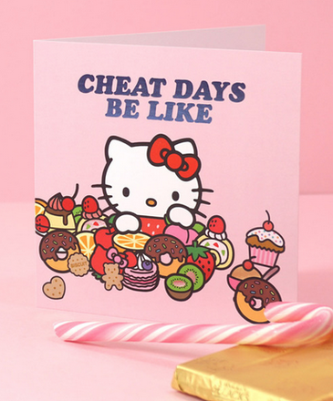 Nelson Line Cheat Days Hello Kitty Card