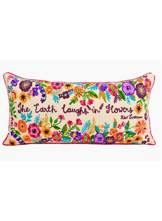 Earth Laughs in Flowers Pillow