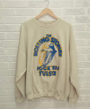 Livy Lu Rolling Stones Rock 'Em Tulsa Sweatshirt