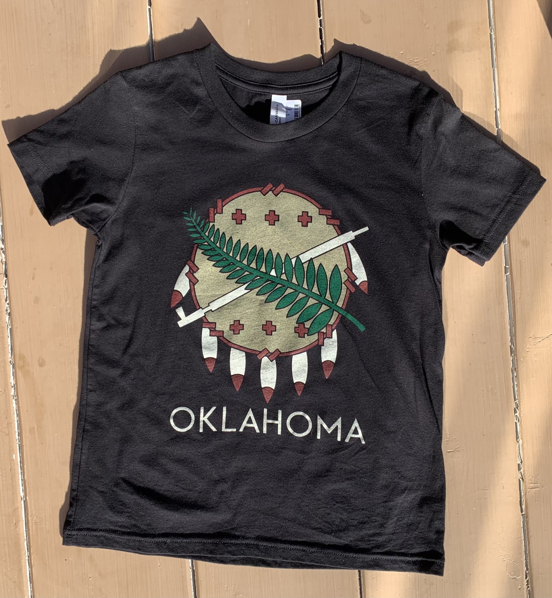 Ida Red Oklahoma Osage Shield Youth Tshirt