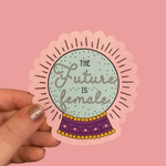 The Peach Fuzz The Future Is Female Sticker