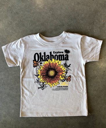 Ida Red Youth Explore Oklahoma Wildflower Tshirt