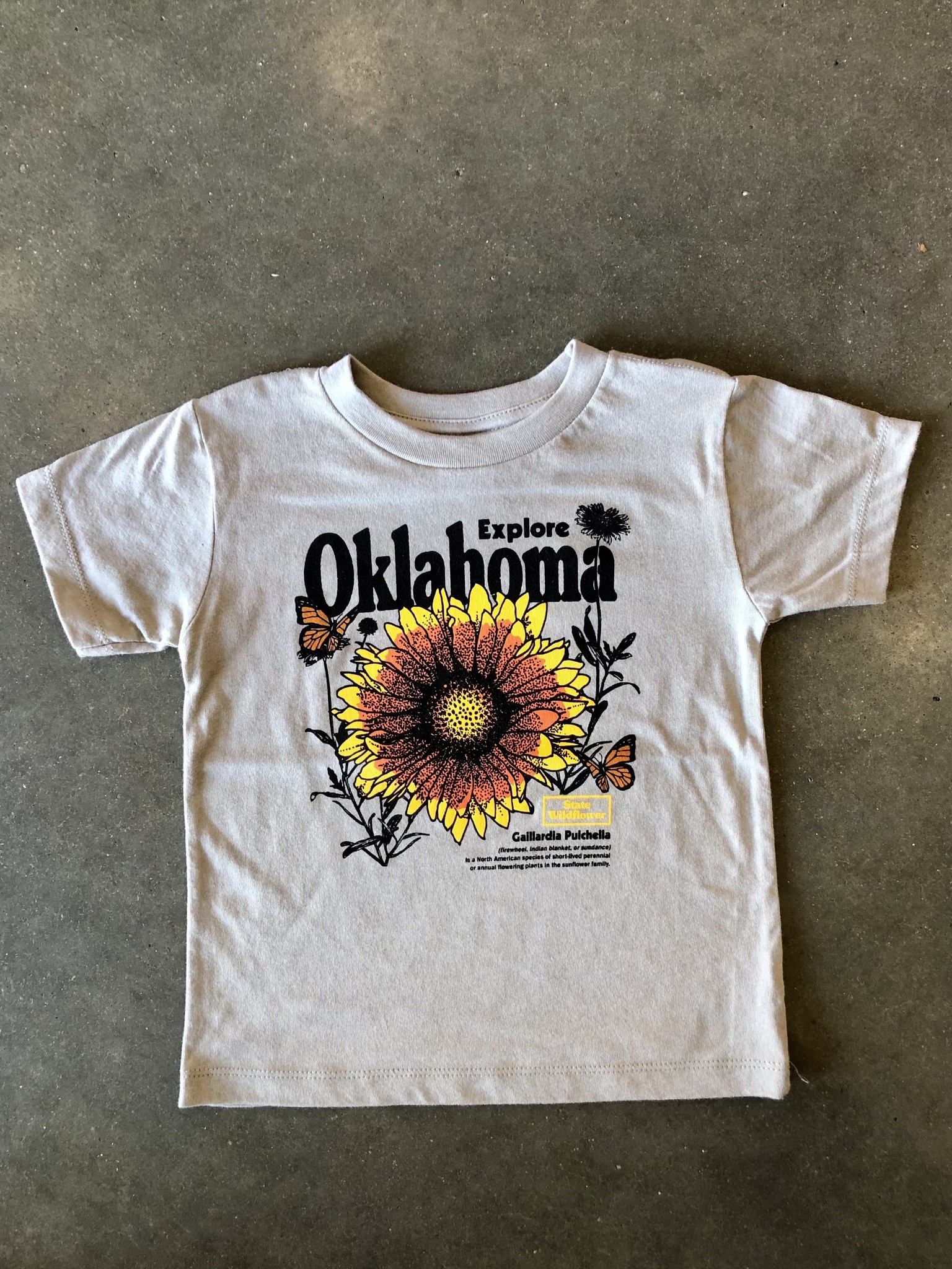Ida Red Youth Explore Oklahoma Wildflower Tshirt