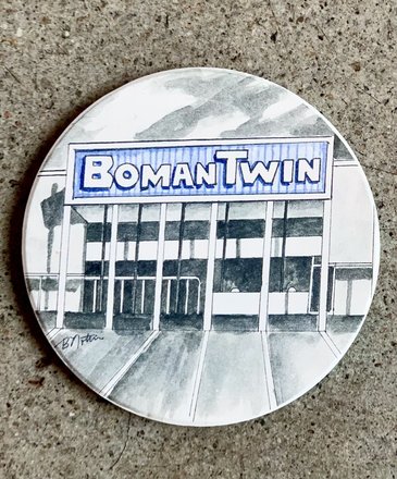 Tulsa In Ink Boman Twin Coaster