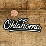 Ida Red Oklahoma Cut Script Sticker