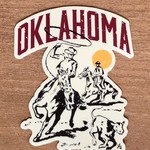 Ida Red Oklahoma Cowboy Roper Sticker