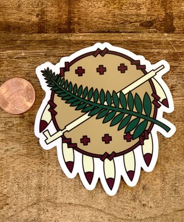 Ida Red Oklahoma Osage Shield Sticker