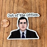 What's His Name Out of the Office Sticker