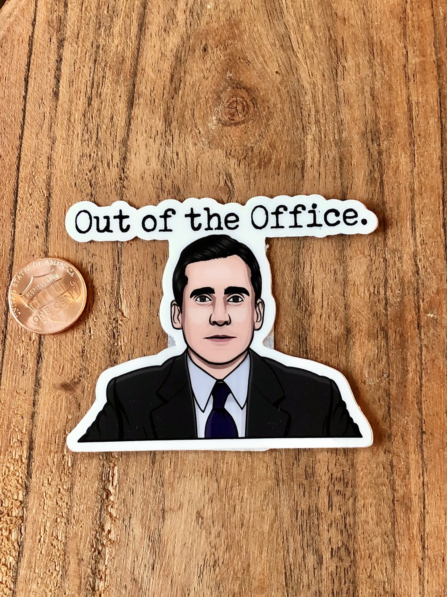 What's His Name Out of the Office Sticker