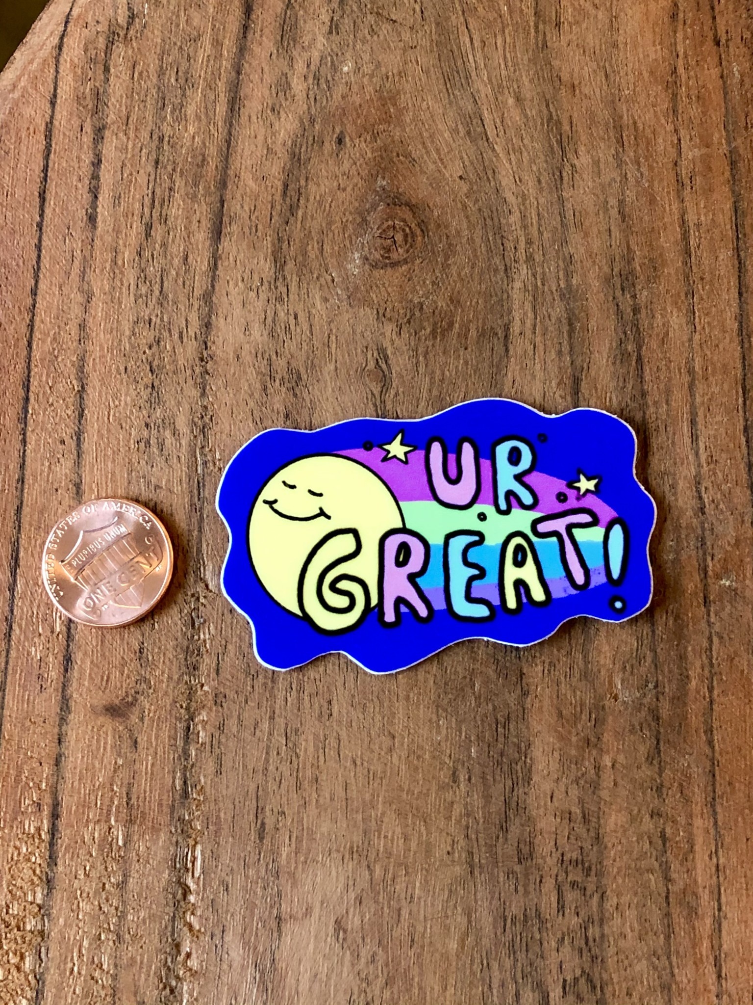 What's His Name UR GREAT! Sticker