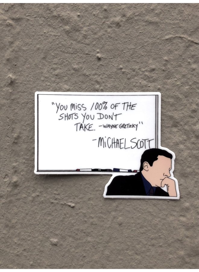 Michael Scott Wayne Gretzky Sticker
