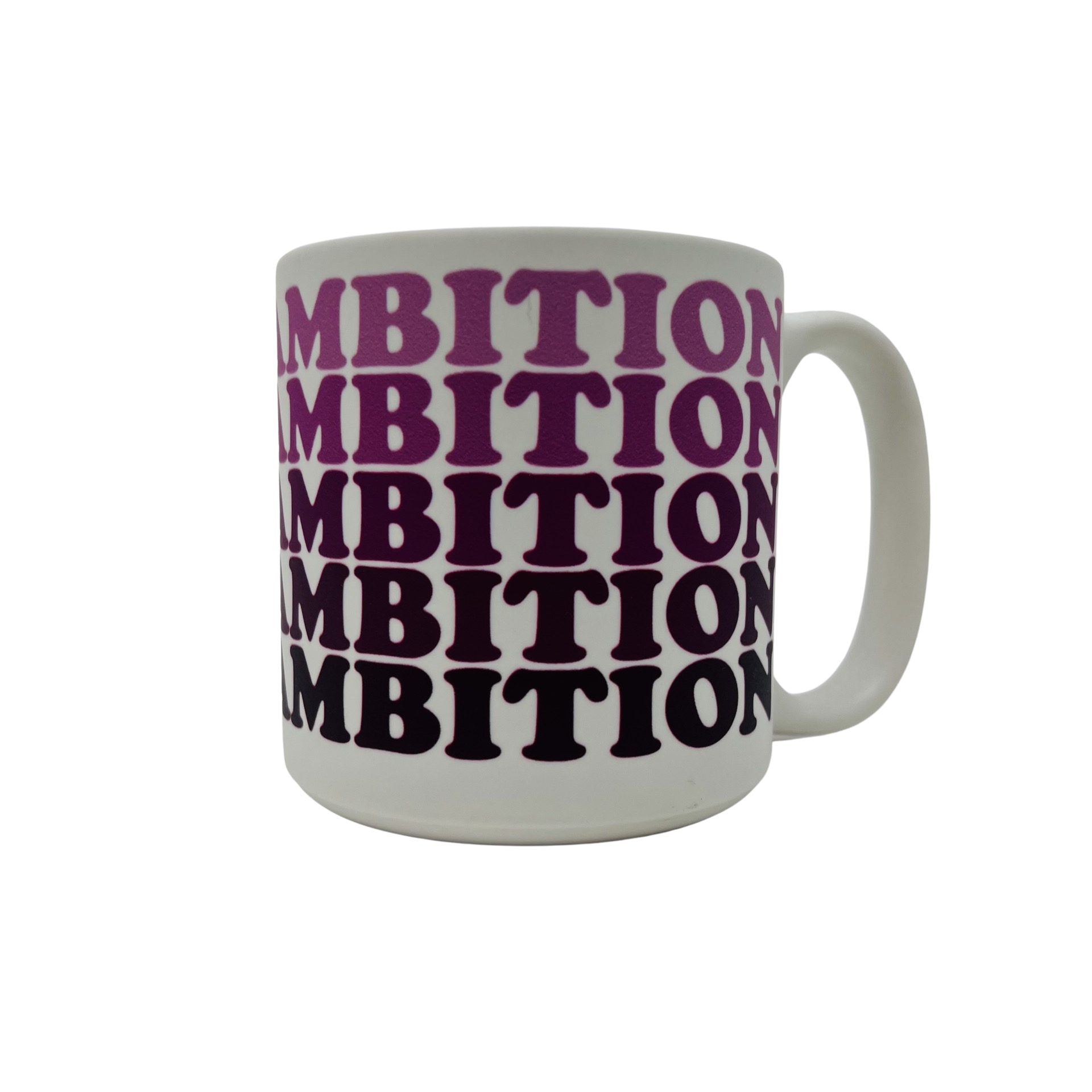 Sand Carved Metallic Mugs Cup of Ambition Rose Gold