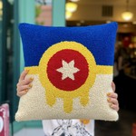 Peking Handicraft Tulsa Flag Hook Pillow