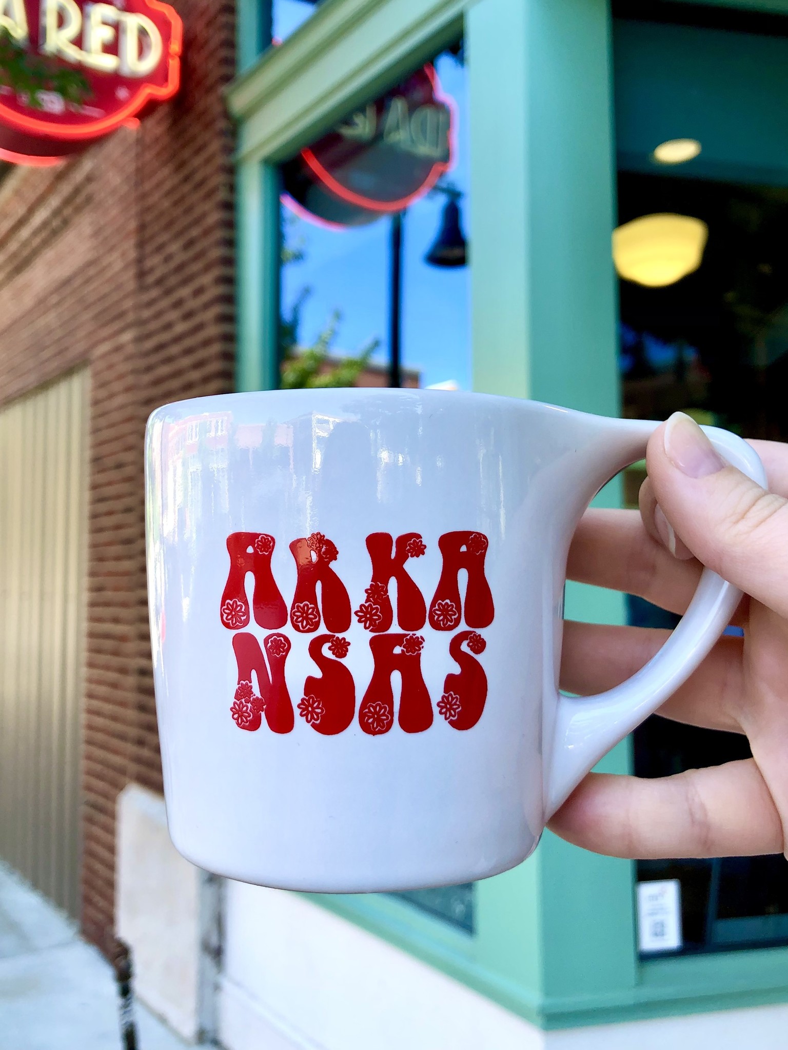 Arkansas Flower Mug Ida Red General Store
