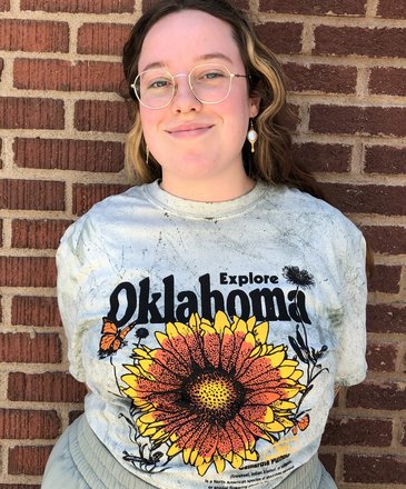 Ida Red Explore Oklahoma Indian Wildflower Tshirt